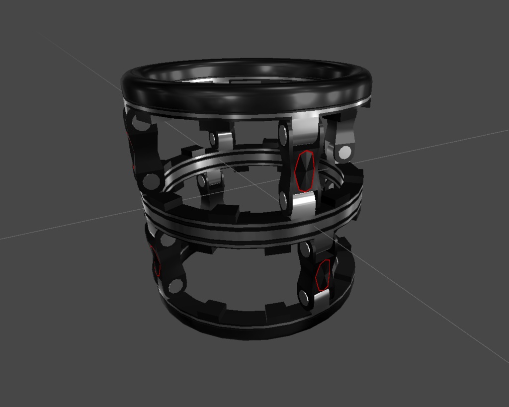 【無料・VRChat想定】リングアクセサリー三点セット　