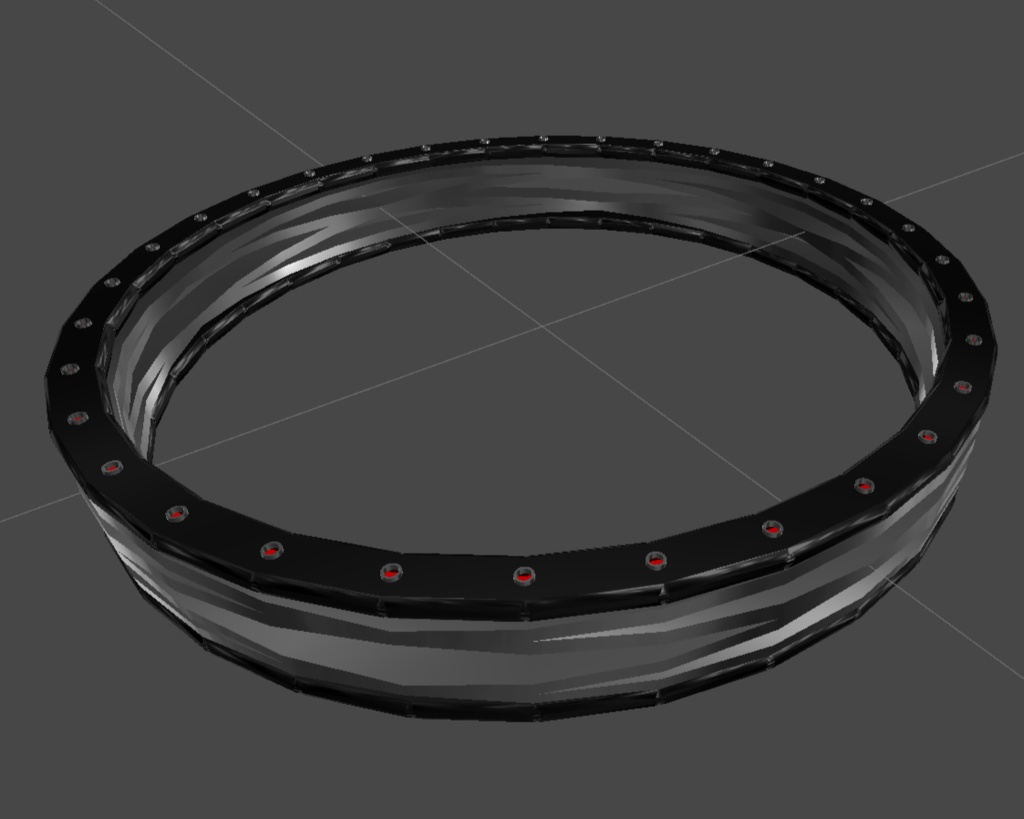 【無料・VRChat想定】リングアクセサリー三点セット