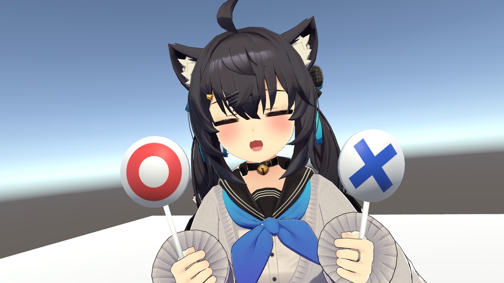 早押しボタン&マルバツ札セット【VRChat World SDK3対応】