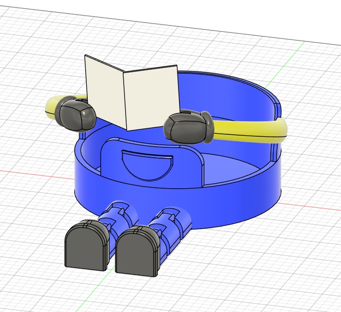 読書中のトイレットペーパーホルダー(3Dプリントデータ) Reading Time Toilet Paper Holder – STL Data