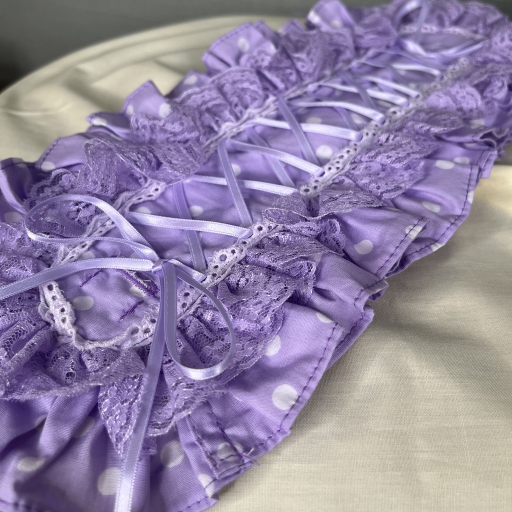 カスタムヘッドドレス 水玉(パープル)