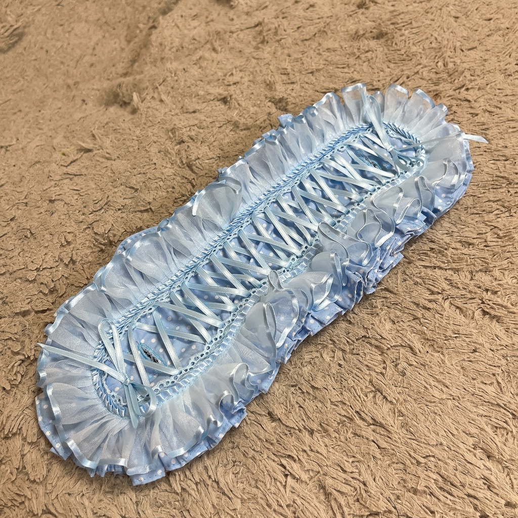 カスタムヘッドドレス 水玉(ブルー)