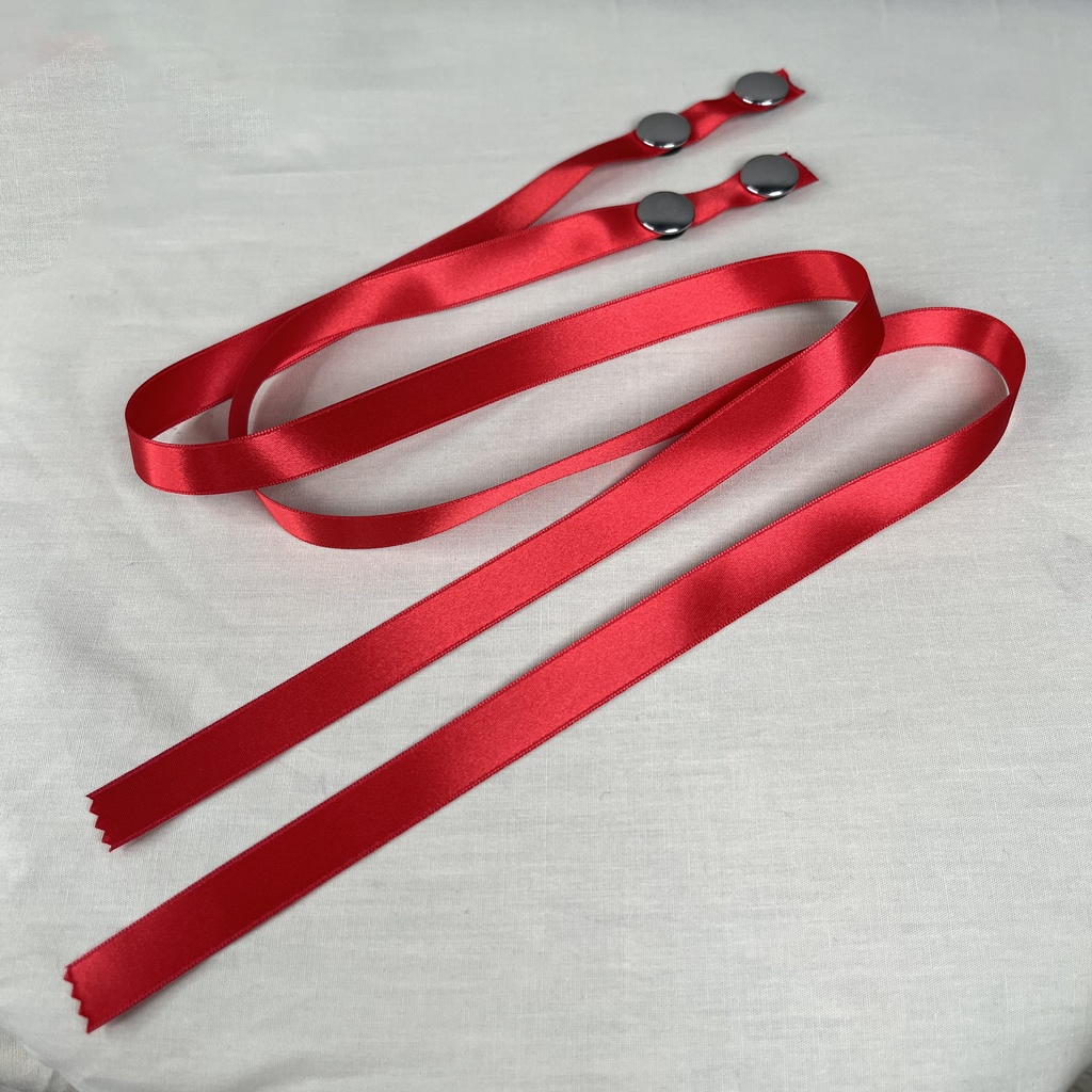 あごひもリボン サテン各色