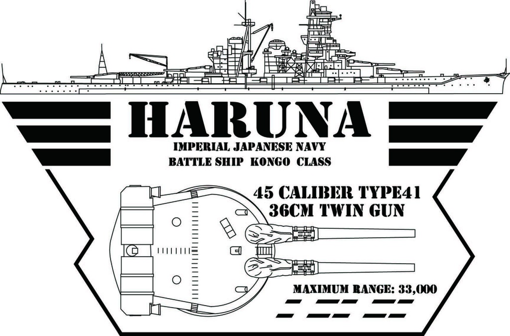 戦艦榛名トートーバック(Lサイズ)