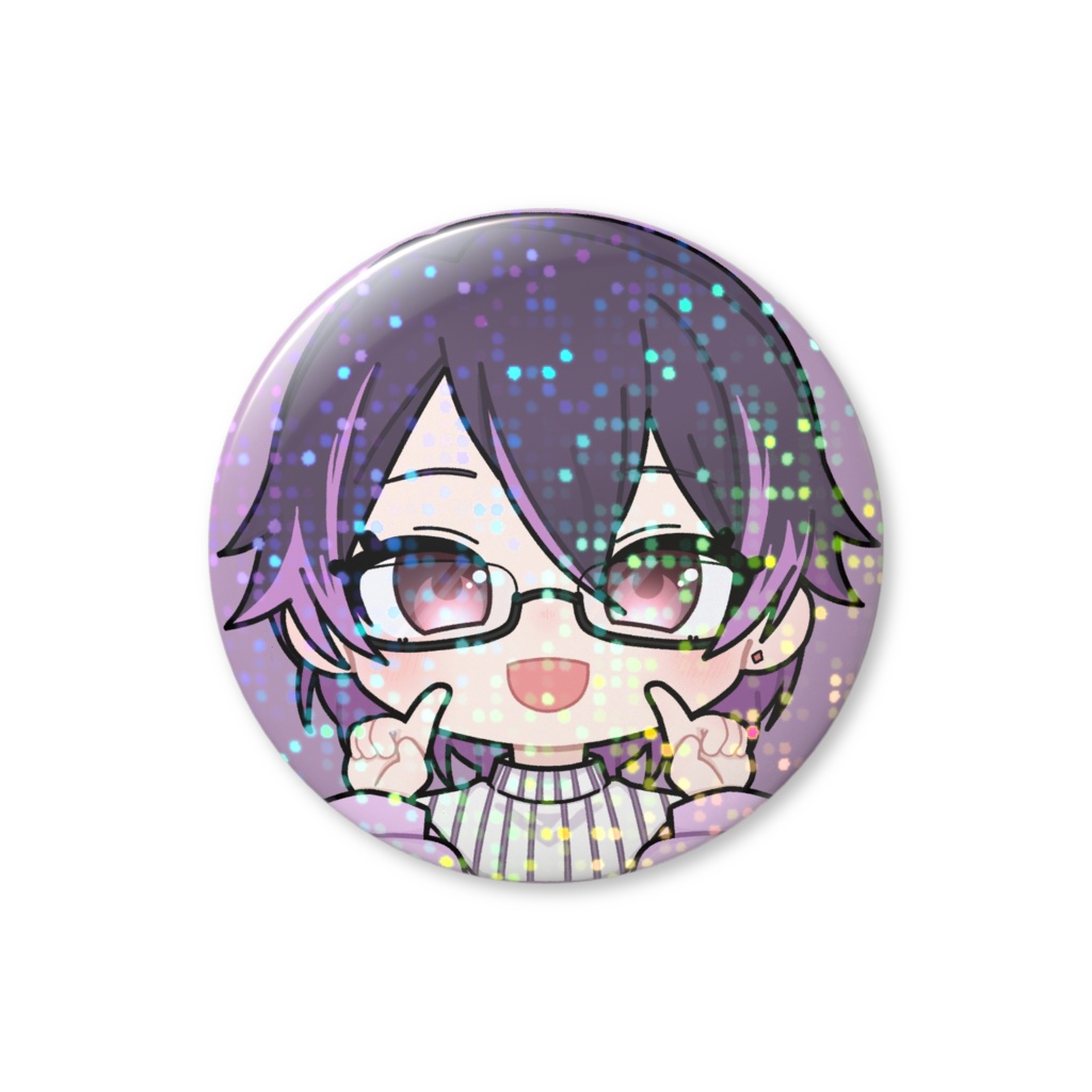 ホログラム缶バッジ