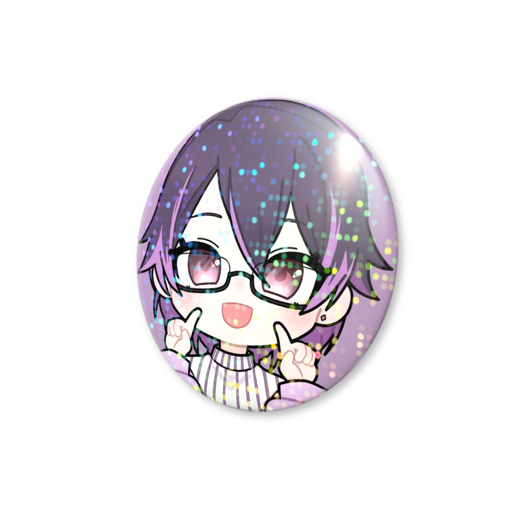 ホログラム缶バッジ