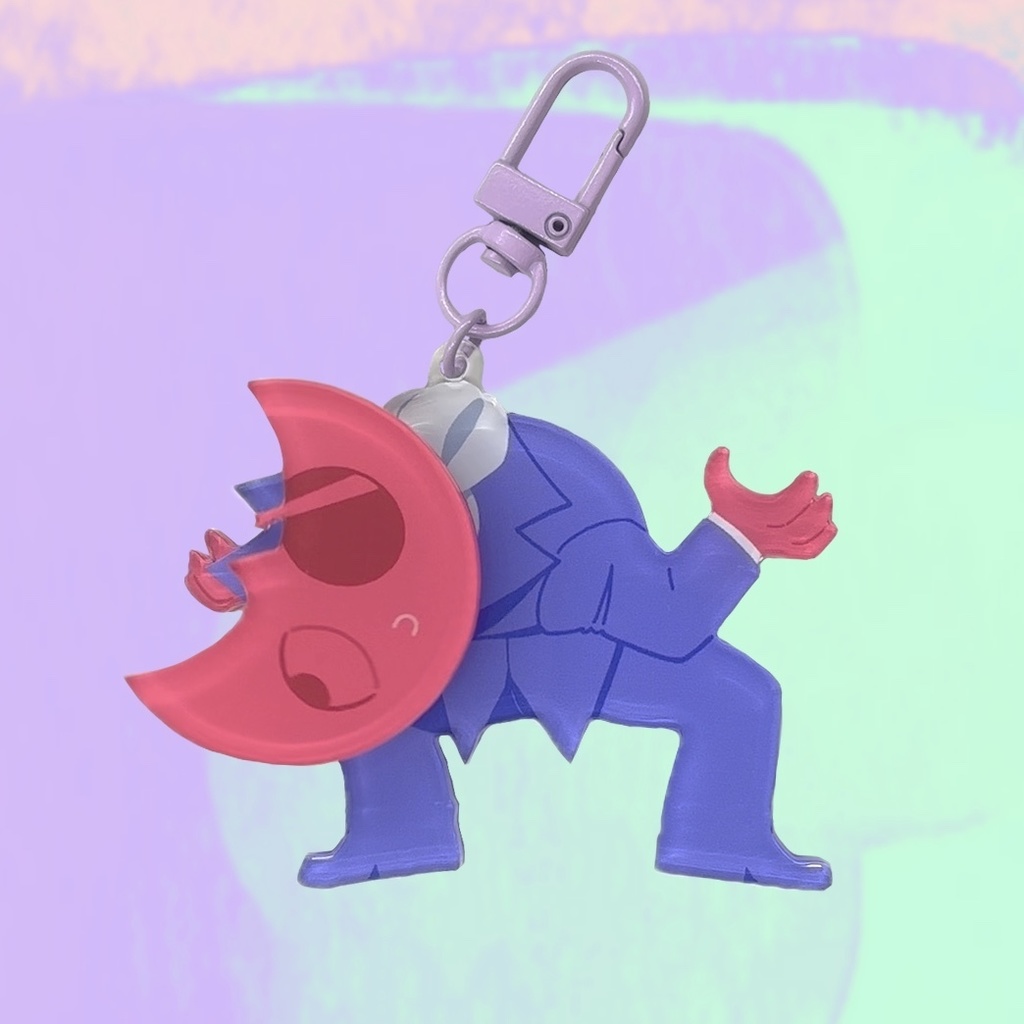 首が回る！様子がおかしいアクリルキーホルダー