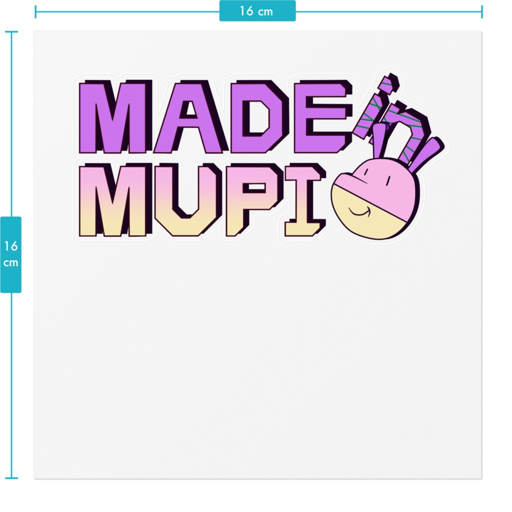 「MADE IN MUPIHAMI」ステッカー