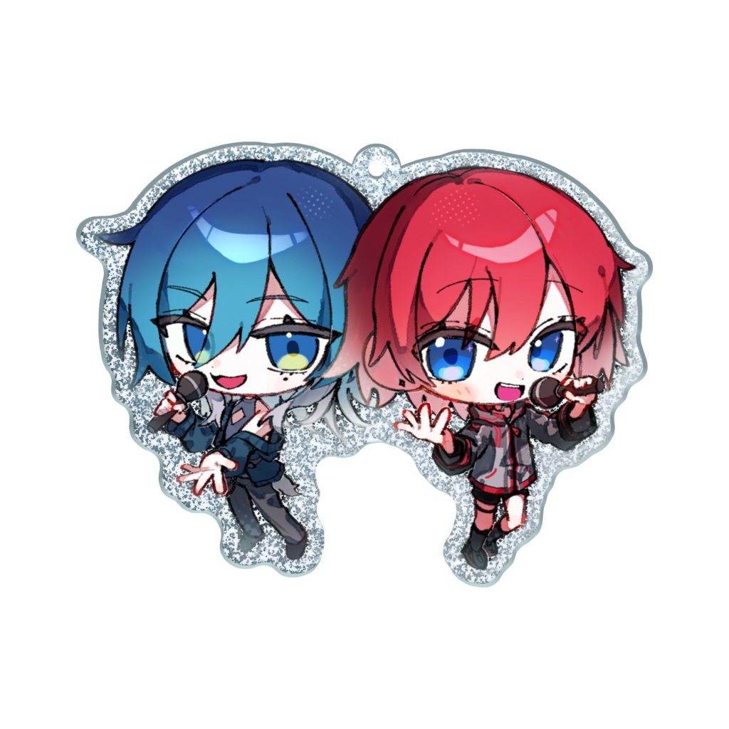 AISAKU ミニキャラ ／ アクリルキーホルダー (ラメ)