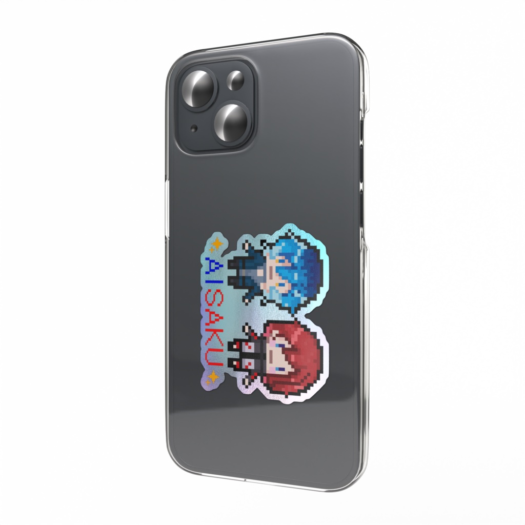 AISAKU ドット絵 / ステッカー (オーロラ)