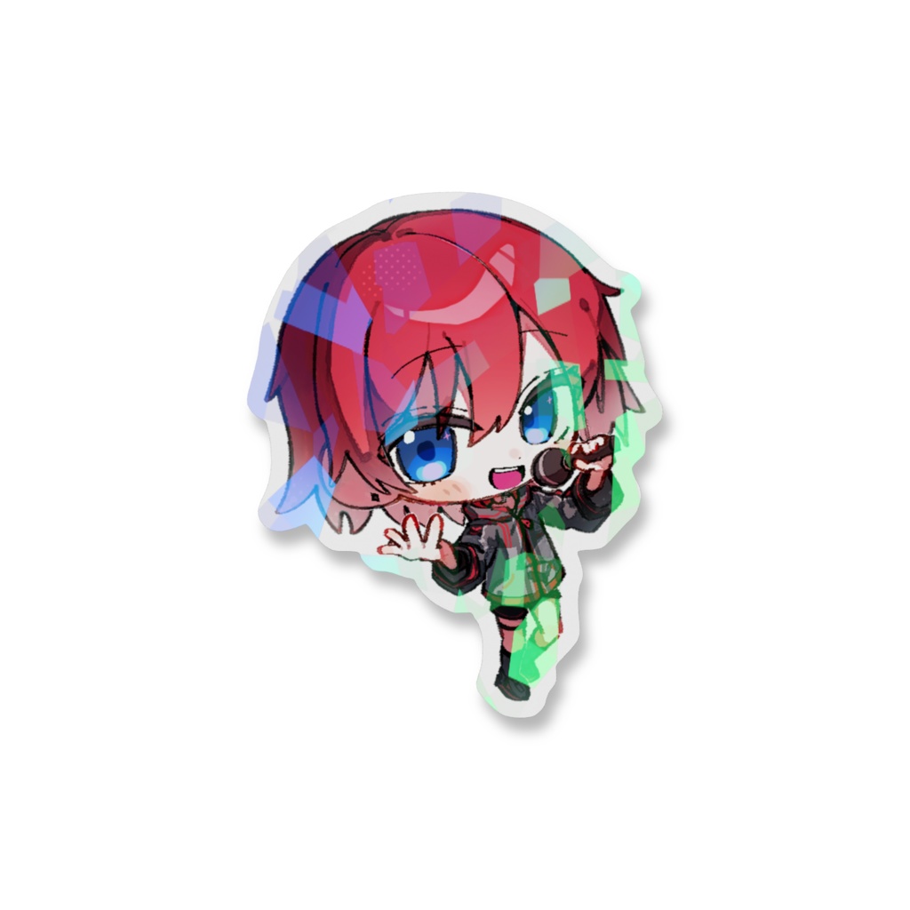 北瀬 炸 ミニキャラ/ステッカー (ホログラム)