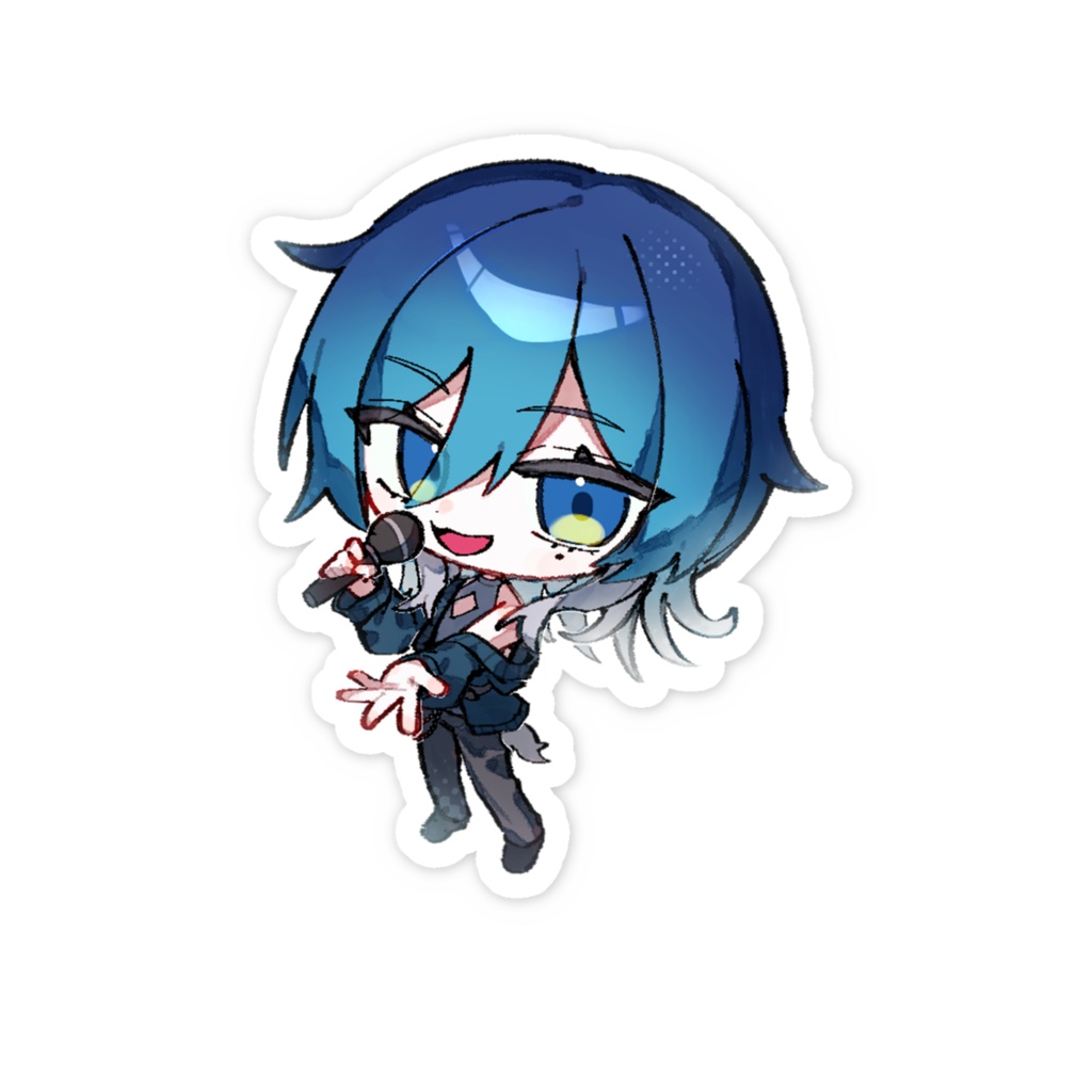 藍威 ミニキャラ /ステッカー (ノーマル)