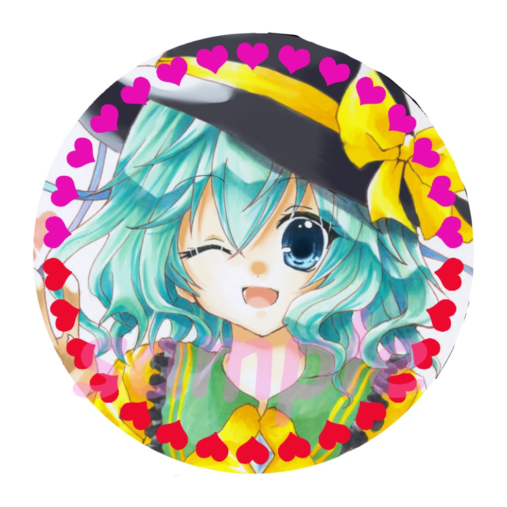 ⭐缶バッジ57mm こいし、小町