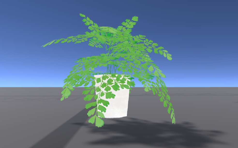 VRchat対応 観葉植物アジアンタム