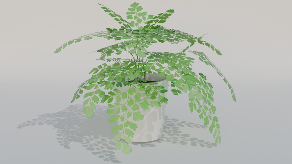VRchat対応 観葉植物アジアンタム