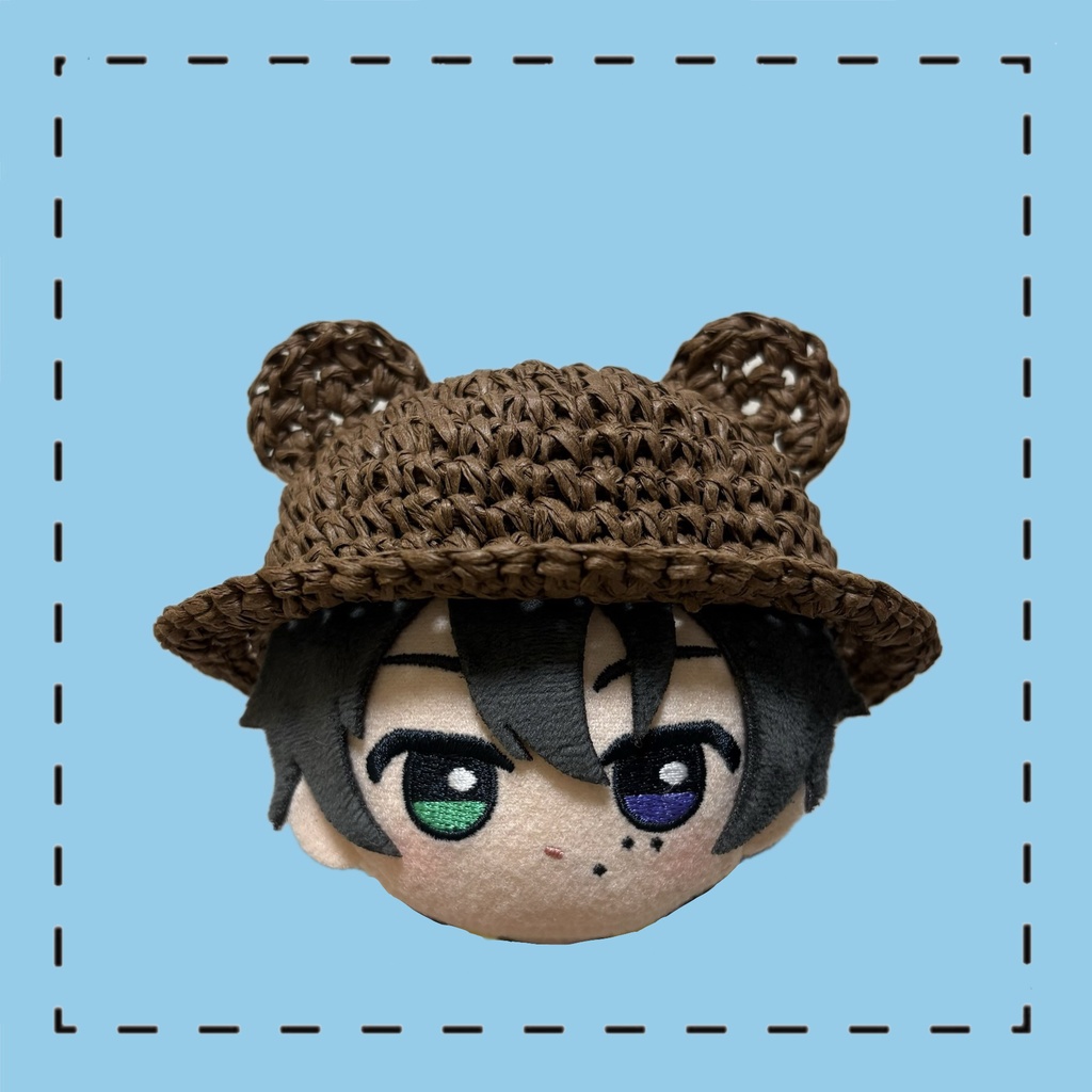 ぬいぐるみ用くまさん麦わら帽子