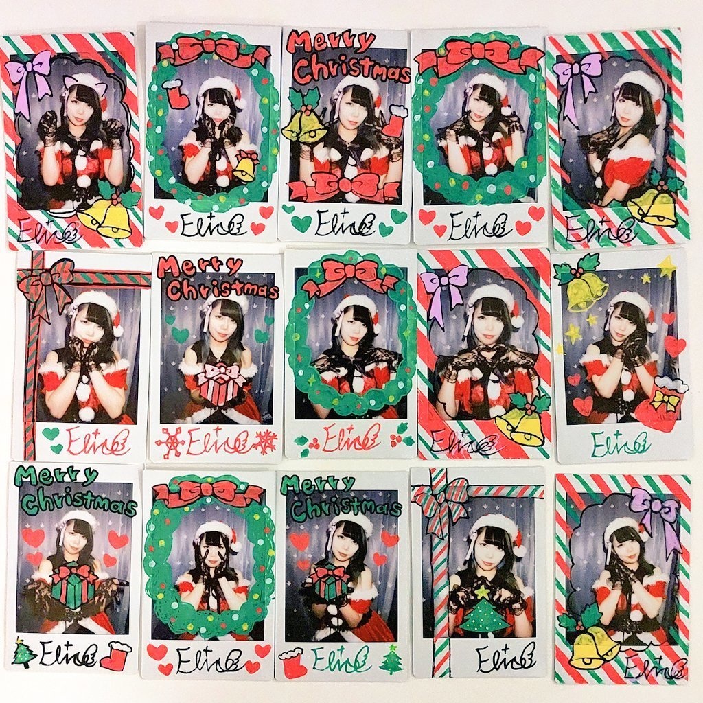 えりす団長1224配信後デコチェキ