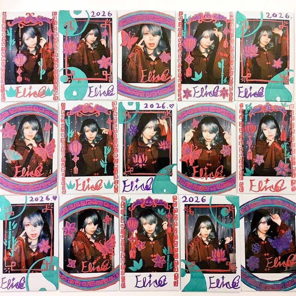 えりす団長0221配信後デコチェキ