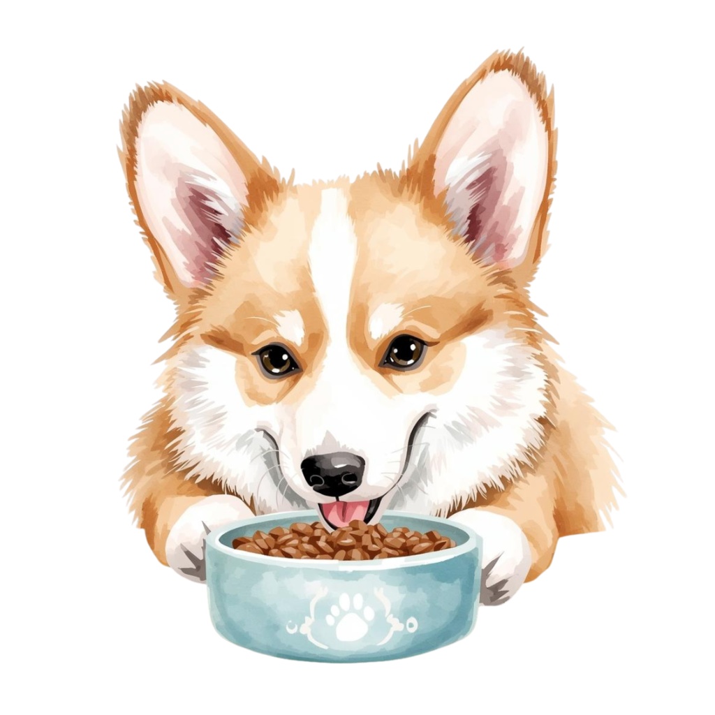 水彩風コーギーのクリップアートセットNO.1 PNG10枚