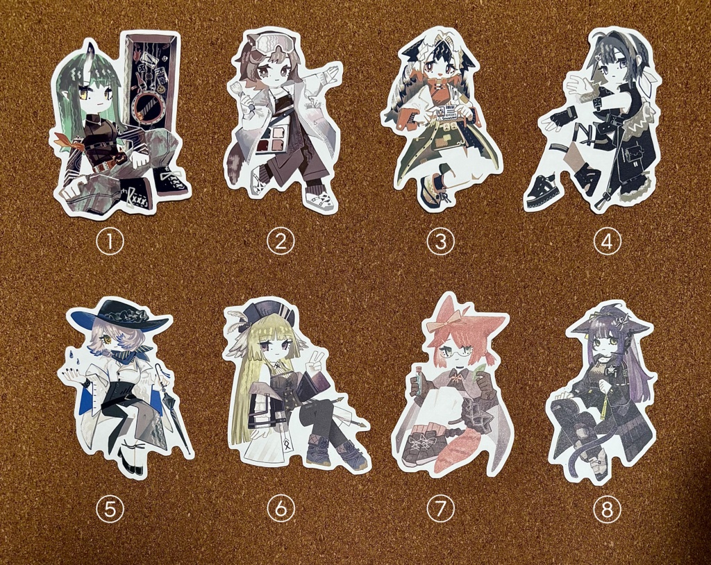 ステッカー(1枚ずつ選べるページ)