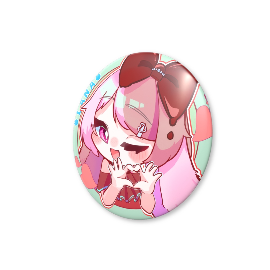 缶バッジ 愛菜(らな)