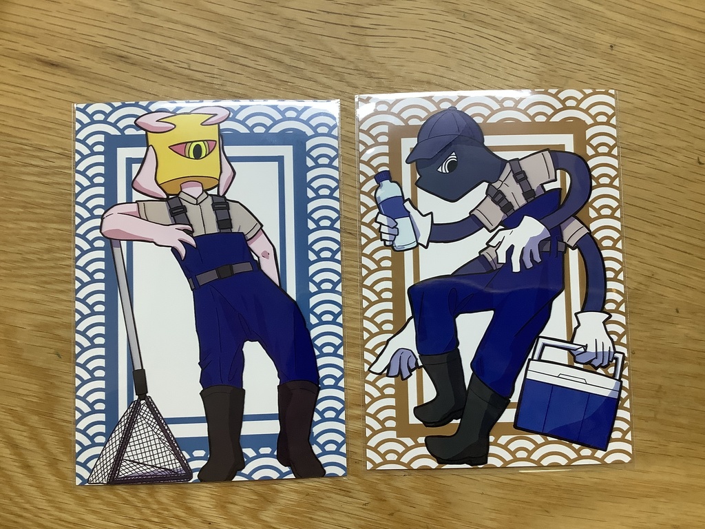 池の水抜いてそうな2人のL判ブロマイド