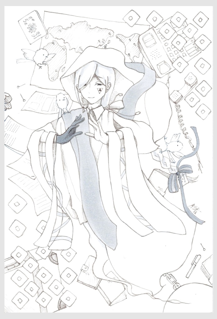 『住人十色』ポストカード