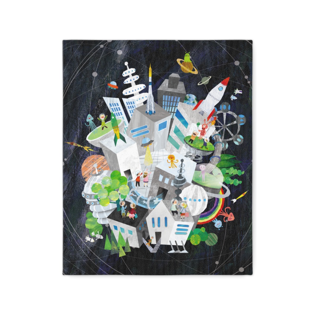 宇宙建築(キャンバス)