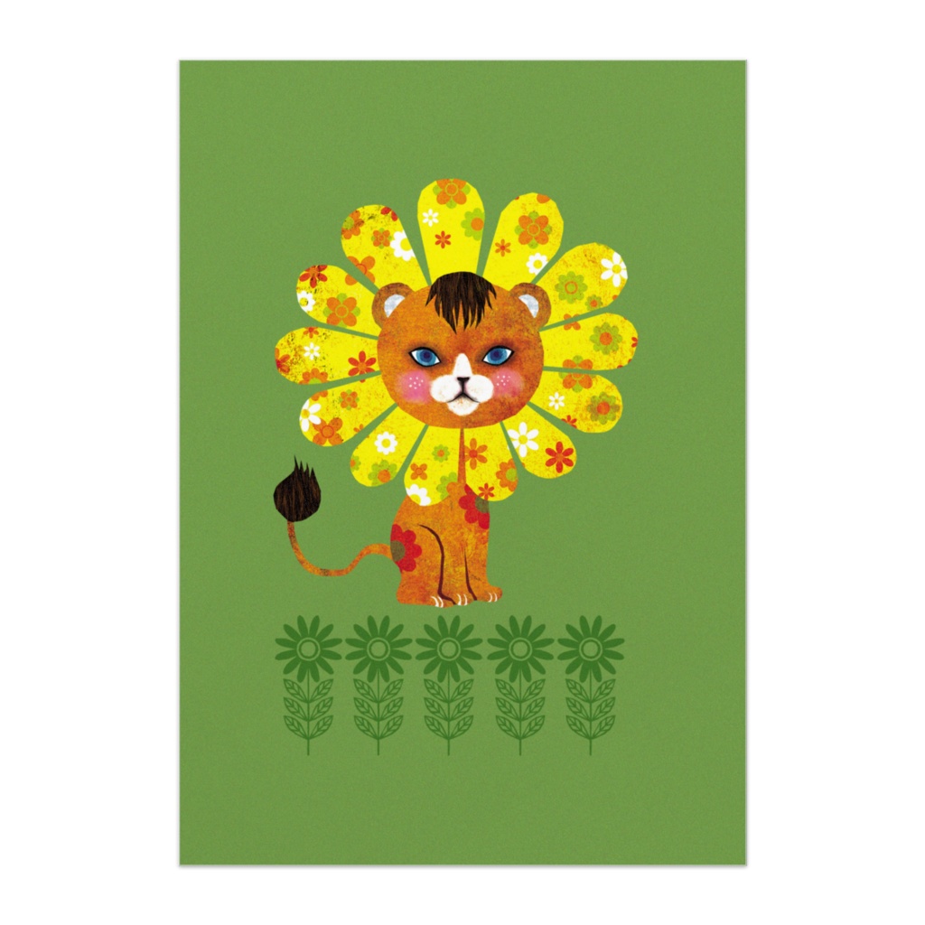 レトロアニマル ライオン（パネル）