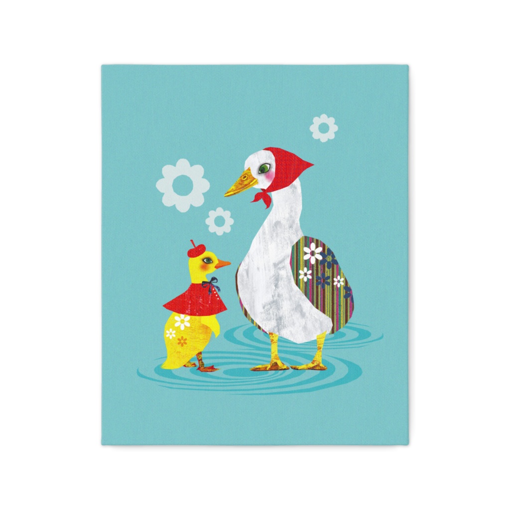 レトロアニマル アヒル(キャンバス)