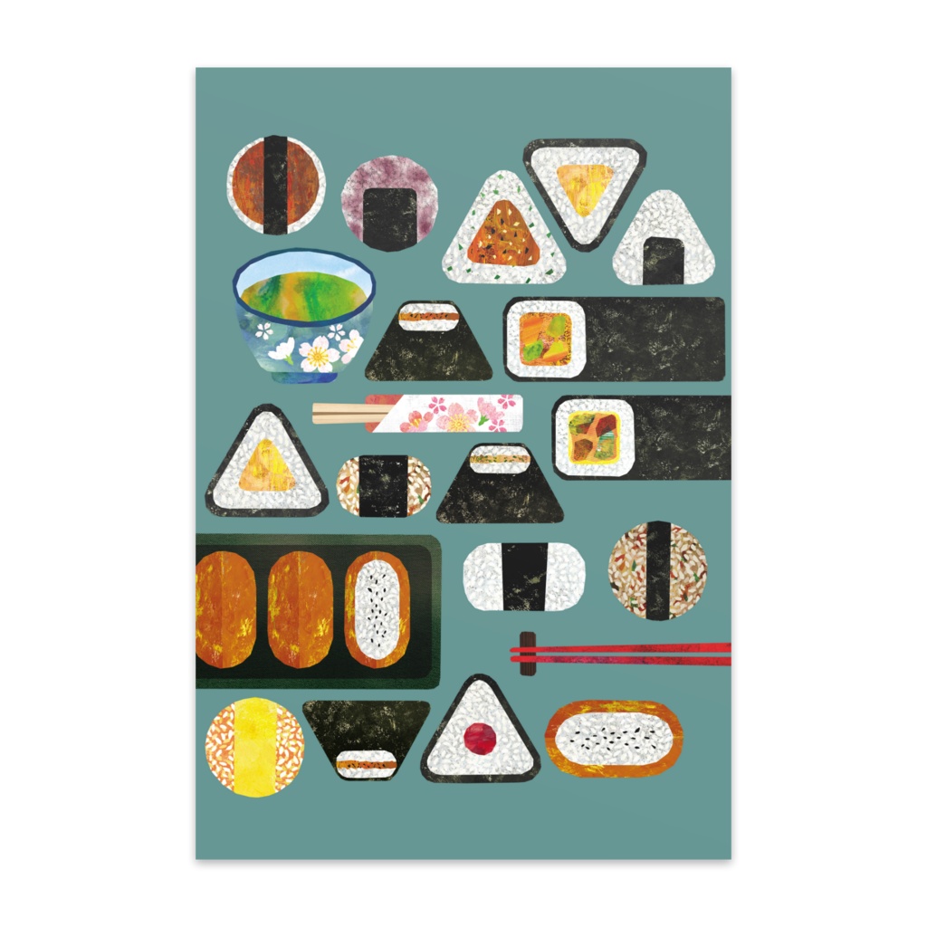 おにぎり（ポストカード）