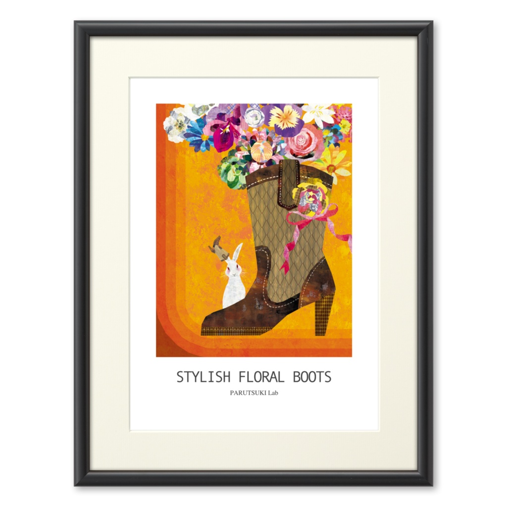 STYLISH FLORAL BOOTS（プリモアート）