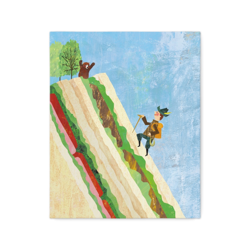 サンドイッチ登山（キャンバス）