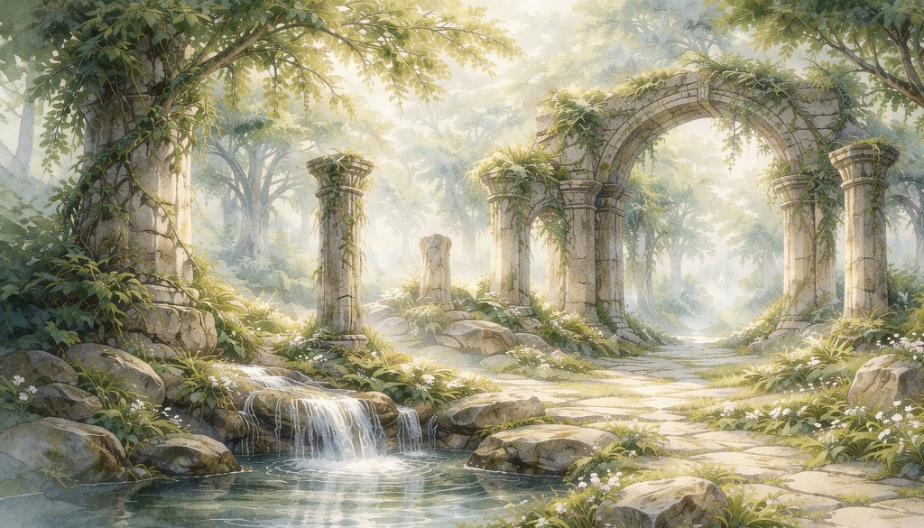 Fantasy Nature Backgrounds Vol.01|幻想自然背景素材集(高解像度・商用利用可・TRPG/動画向け)