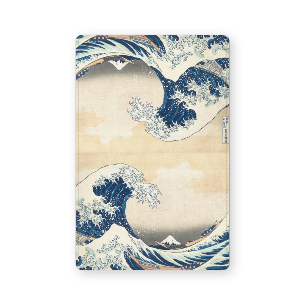003-001 葛飾北斎 『富嶽三十六景 神奈川沖浪裏』 カードケース 名刺ケース
