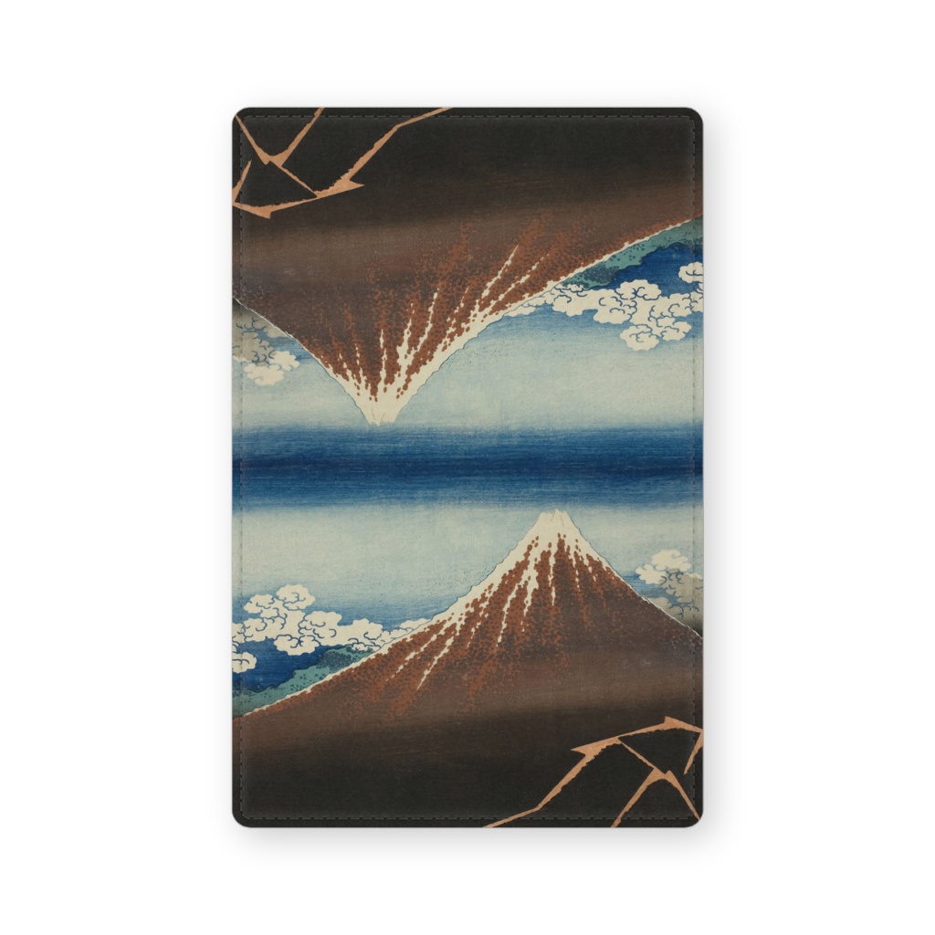 003-005 葛飾北斎 『富嶽三十六景 山下白雨』 カードケース 名刺ケース