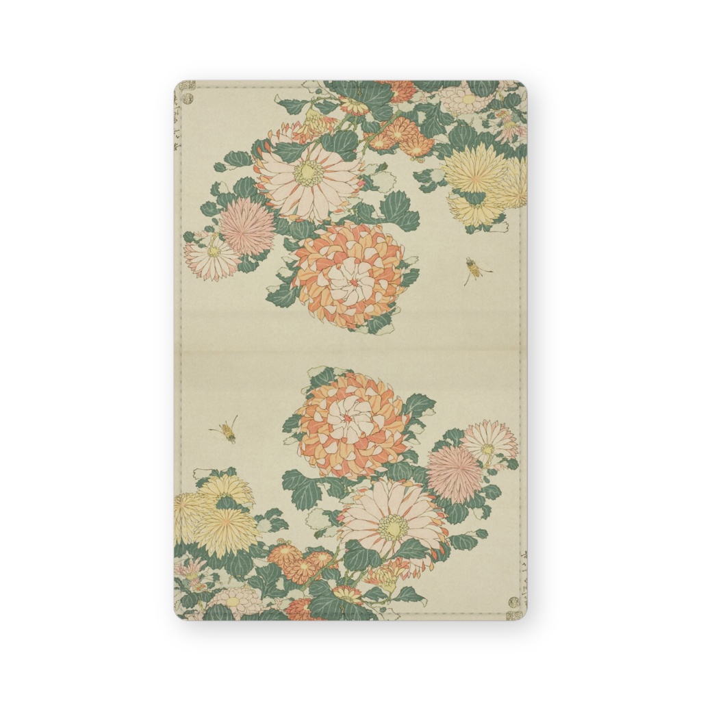 003-007 葛飾北斎 『菊と蜂』 カードケース 名刺ケース