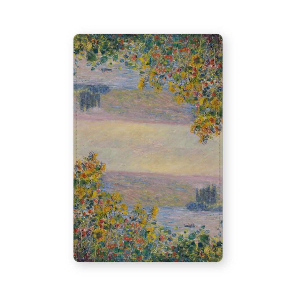 004-003 クロード・モネ 『ヴェトゥイユの花壇』 カードケース 名刺ケース