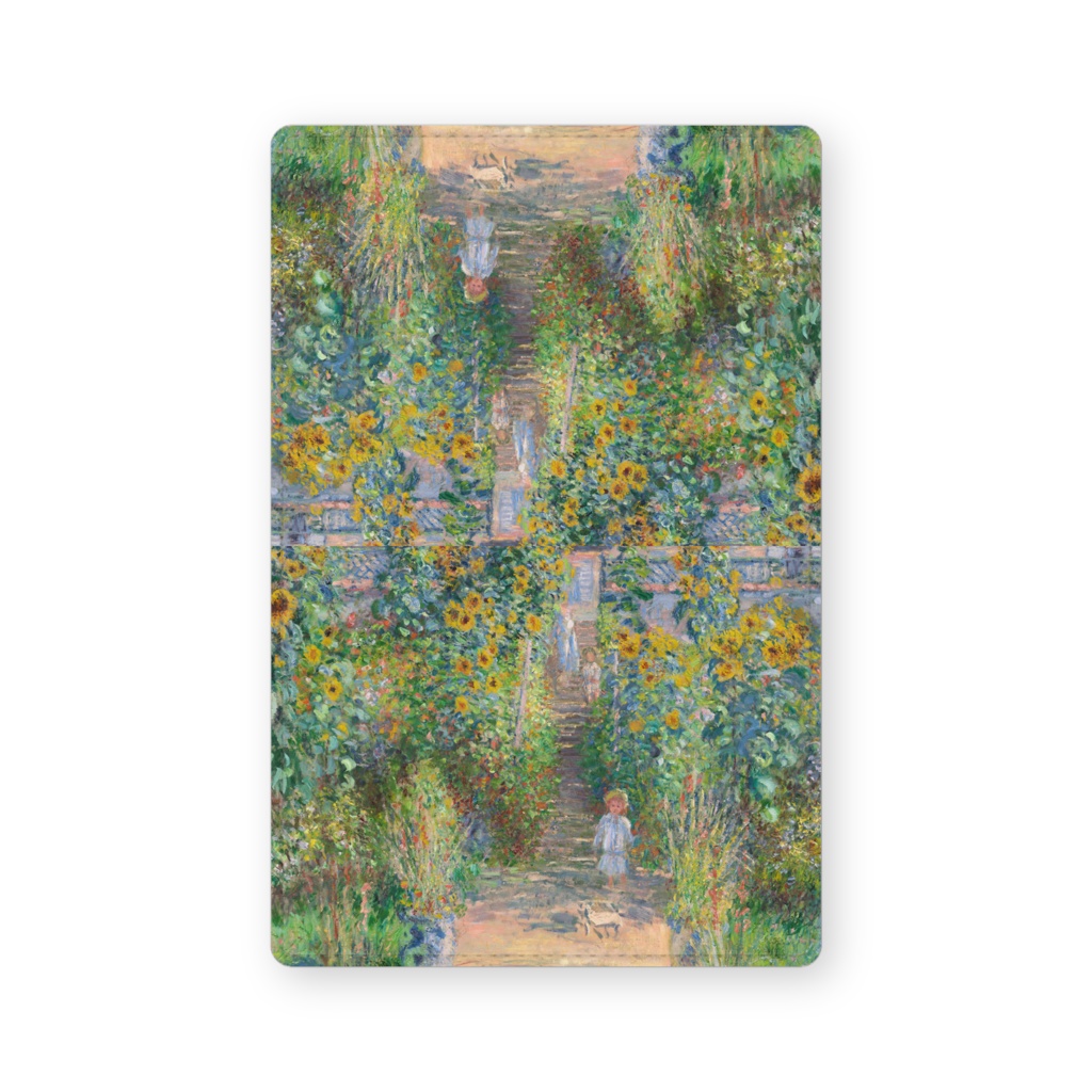 004-007 クロード・モネ 『ヴェトゥイユの画家の庭』 カードケース 名刺ケース