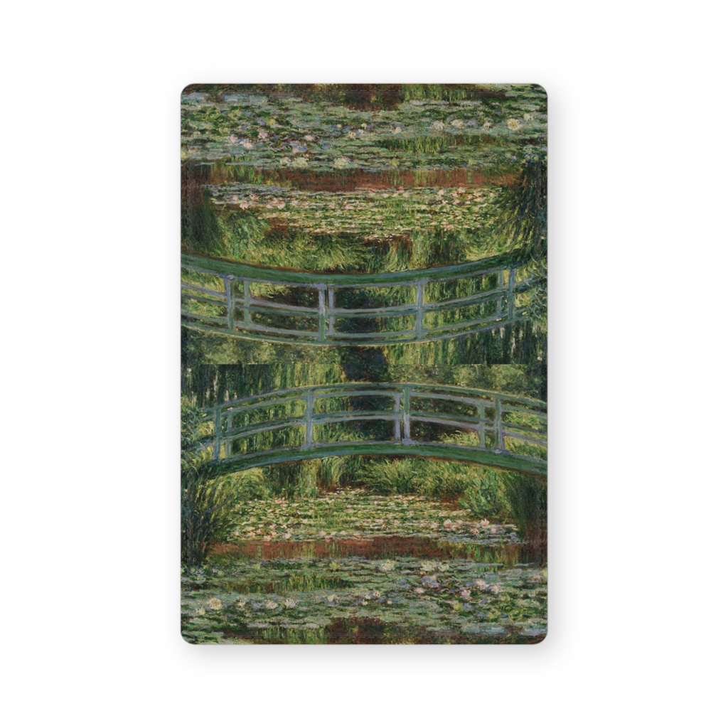 004-014 クロード・モネ 『ジヴェルニーの日本の橋と睡蓮の池』 カードケース 名刺ケース