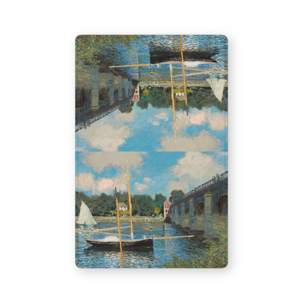 004-020 クロード・モネ 『アルジャントゥイユの橋』 カードケース 名刺ケース