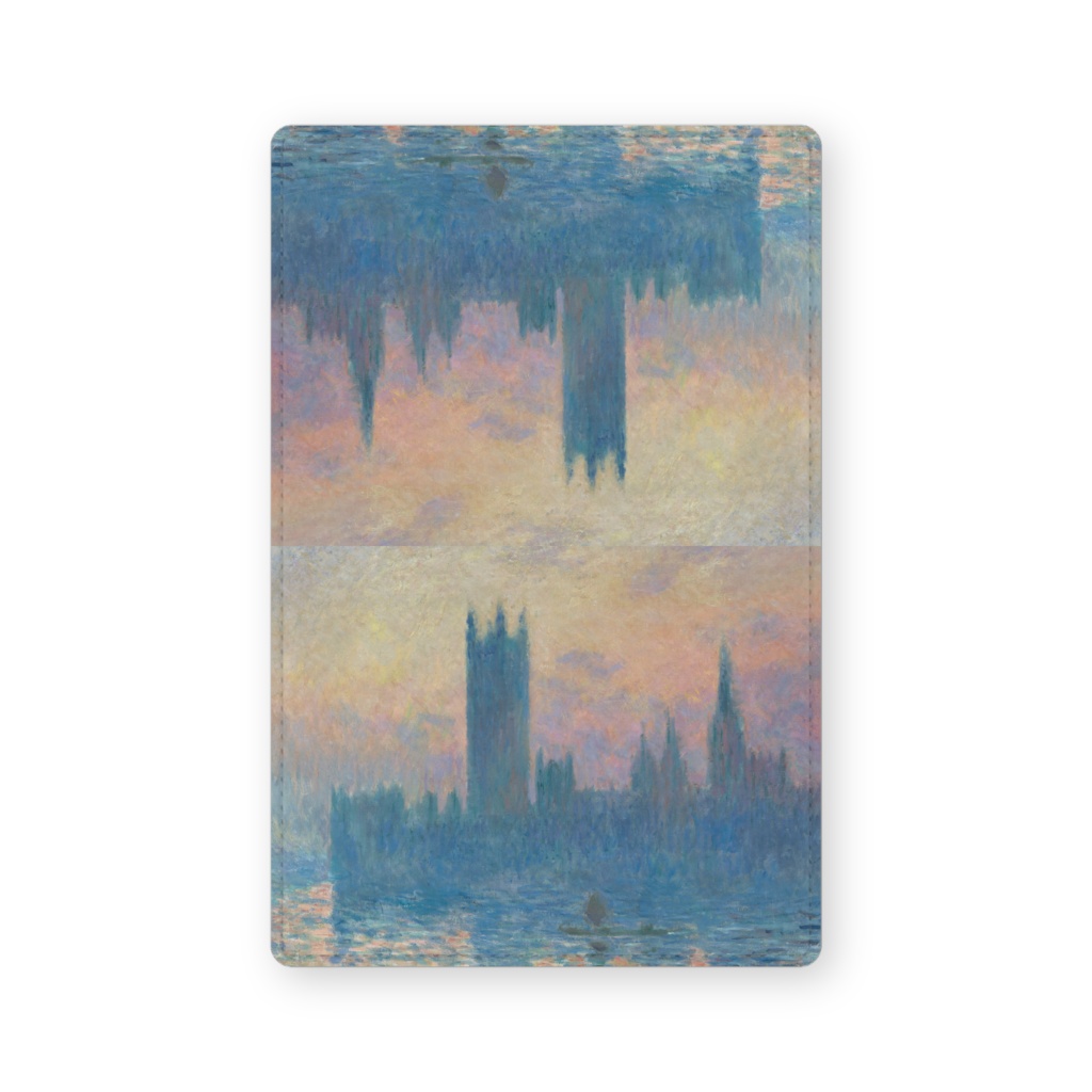 004-026 クロード・モネ 『国会議事堂、日没』 カードケース 名刺ケース