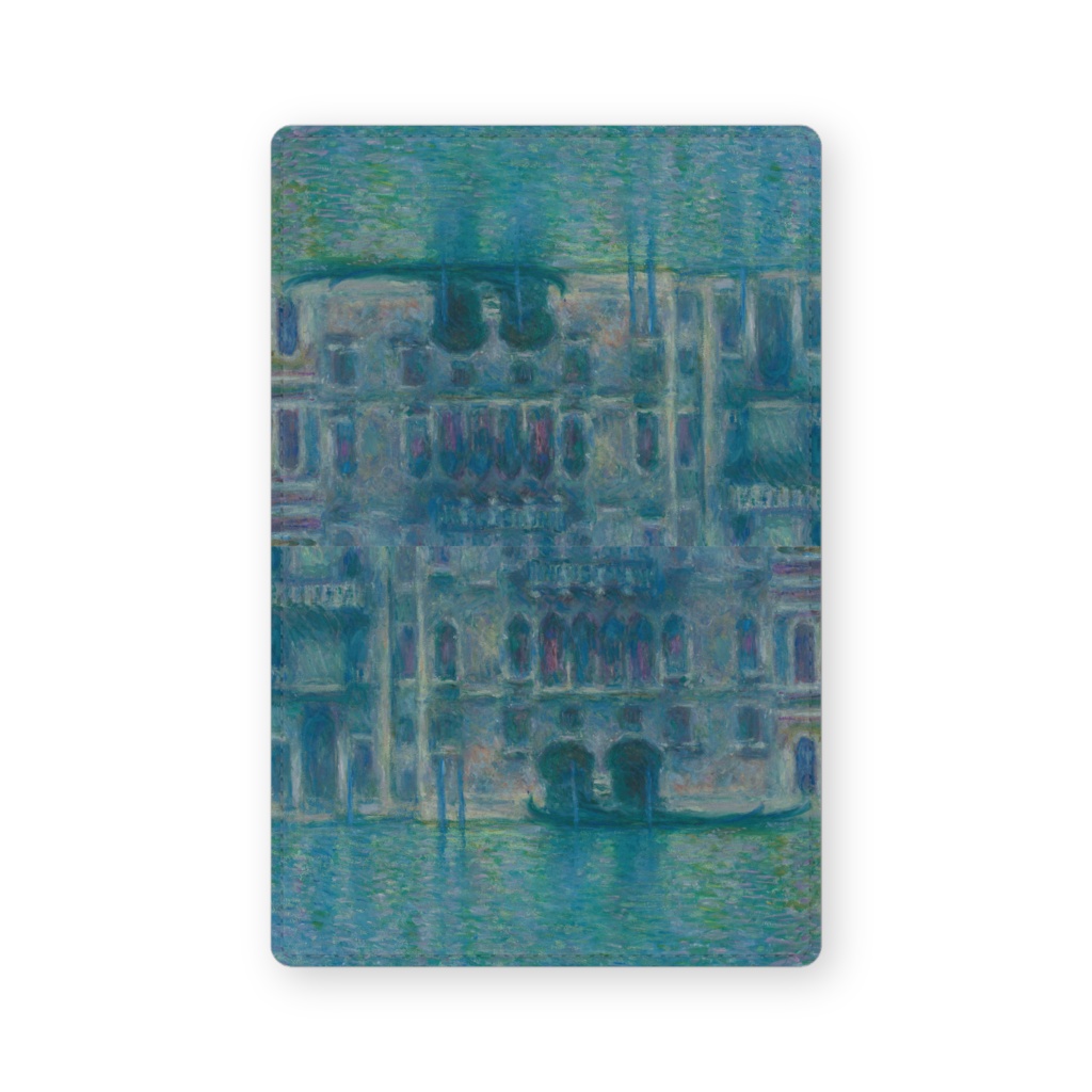 004-035 クロード・モネ 『Palazzo da Mula, Venice』 カードケース 名刺ケース