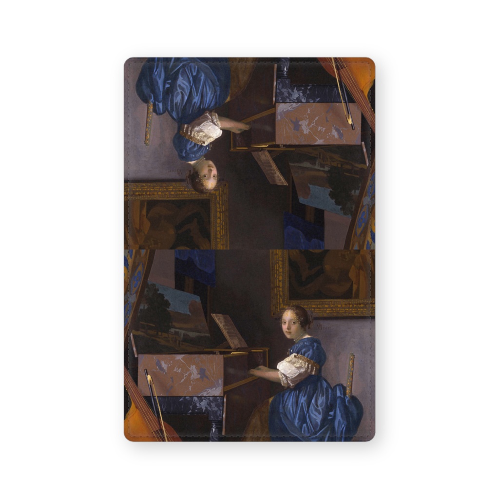 008-012 フェルメール 『ヴァージナルの前に座る女』 カードケース 名刺ケース