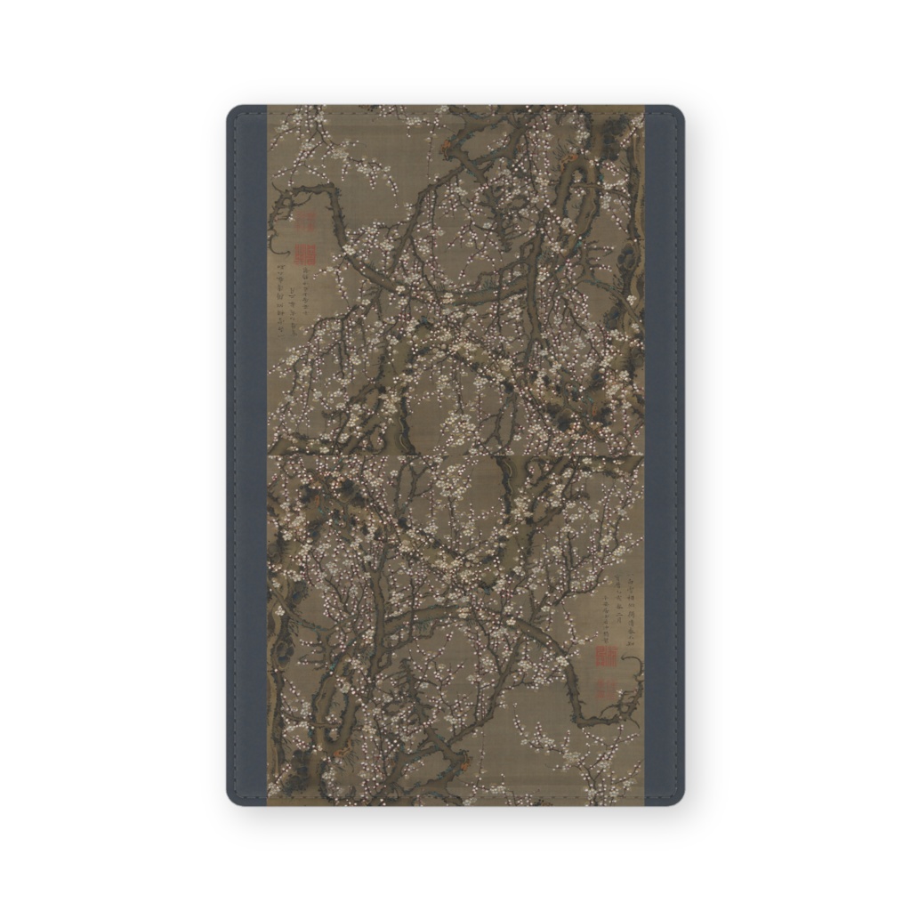 009-005 伊藤若冲 『月梅図』 カードケース 名刺ケース