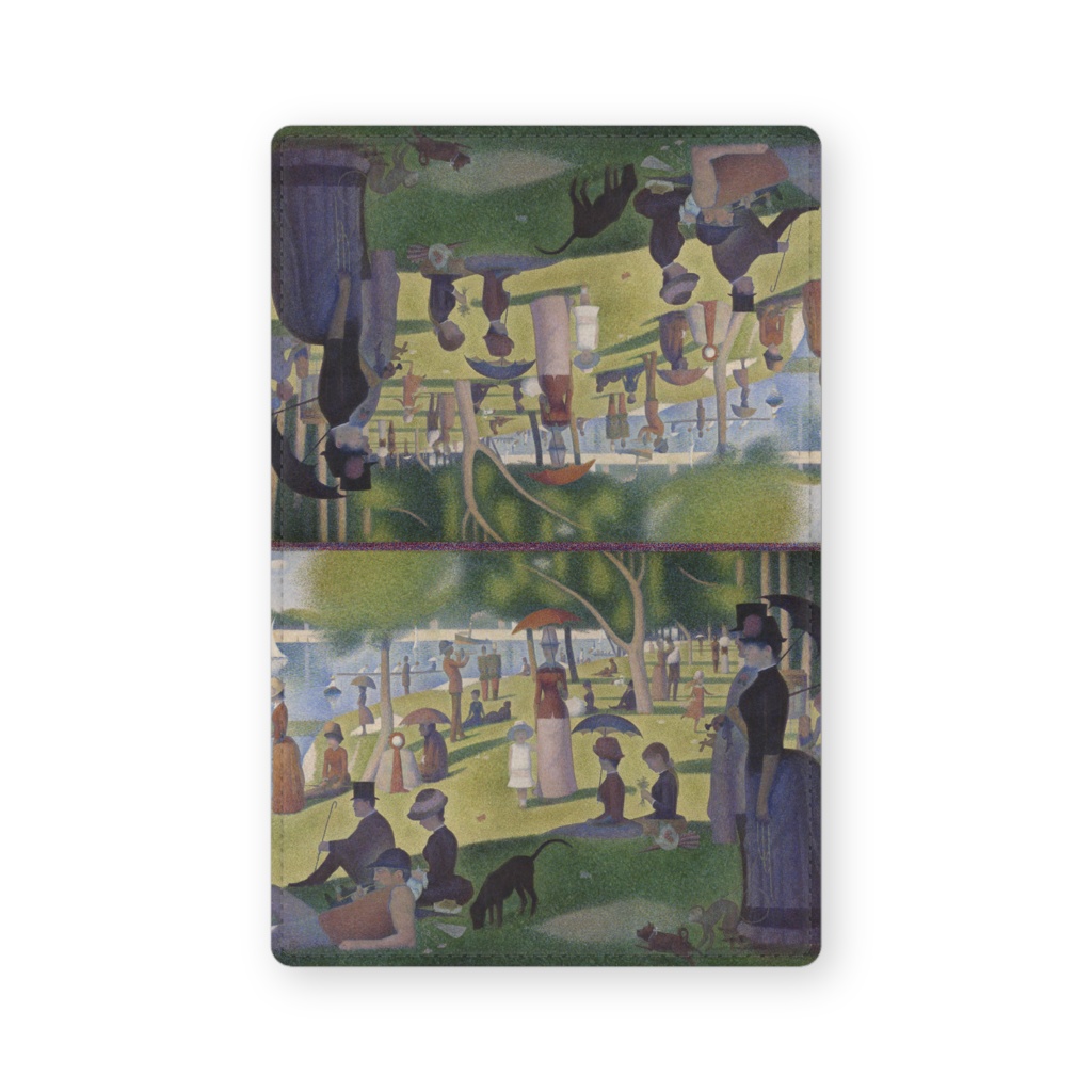 013-001 ジョルジュ・スーラ 『グランド・ジャット島の日曜日の午後』 カードケース 名刺ケース