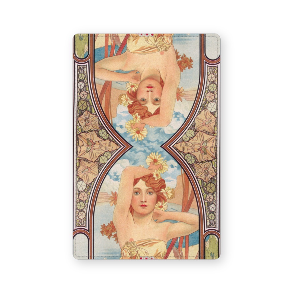 014-010 アルフォンス・ミュシャ 『時の流れ:昼の輝き』 カードケース 名刺ケース