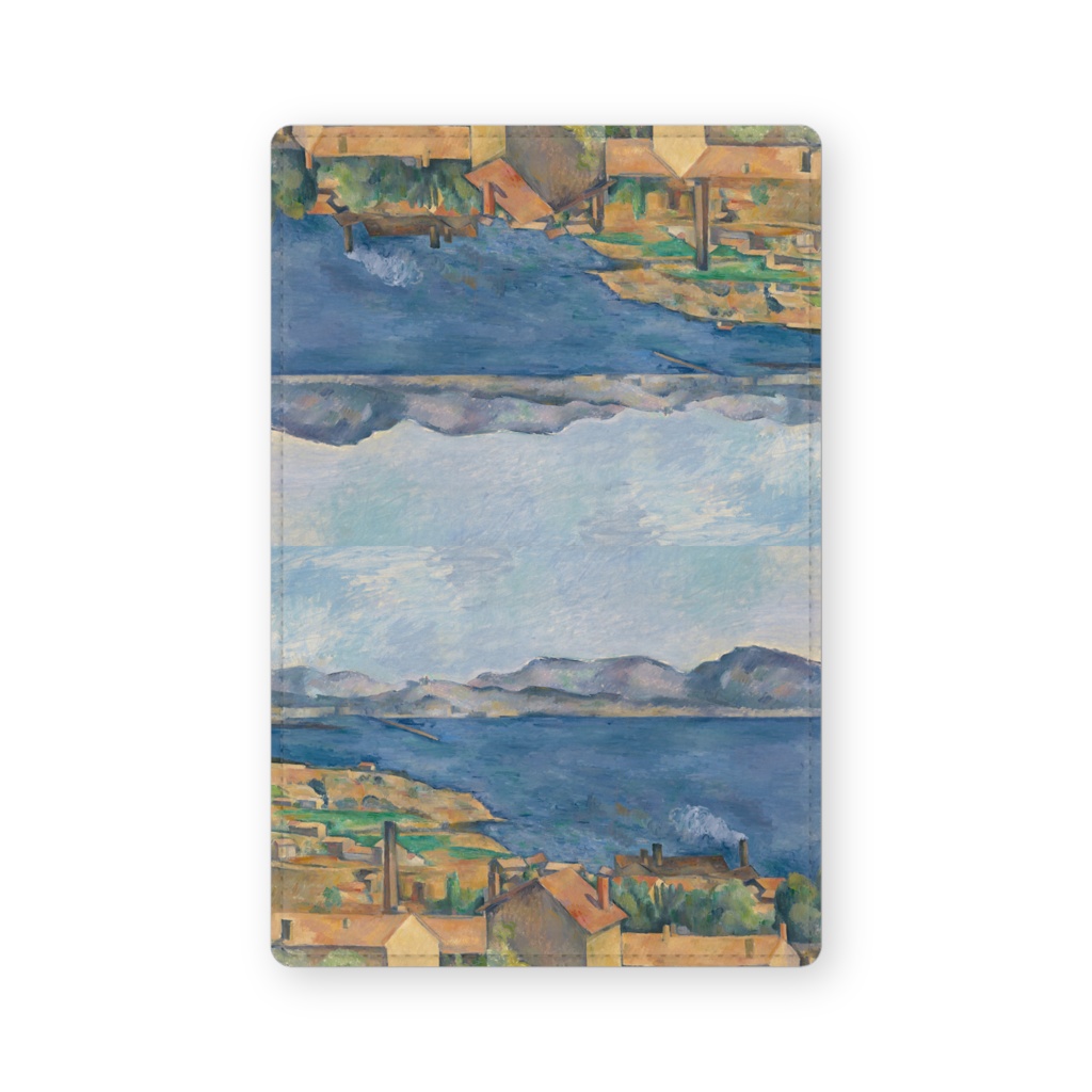 017-002 ポール・セザンヌ 『マルセイユの入江、レスタックからの眺め』 カードケース 名刺ケース