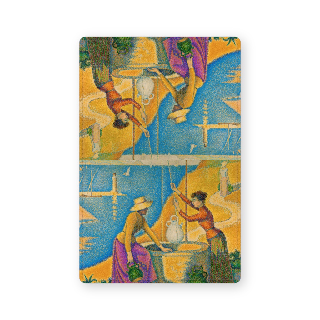 025-003 ポール・シニャック 『井戸と女性』 カードケース 名刺ケース