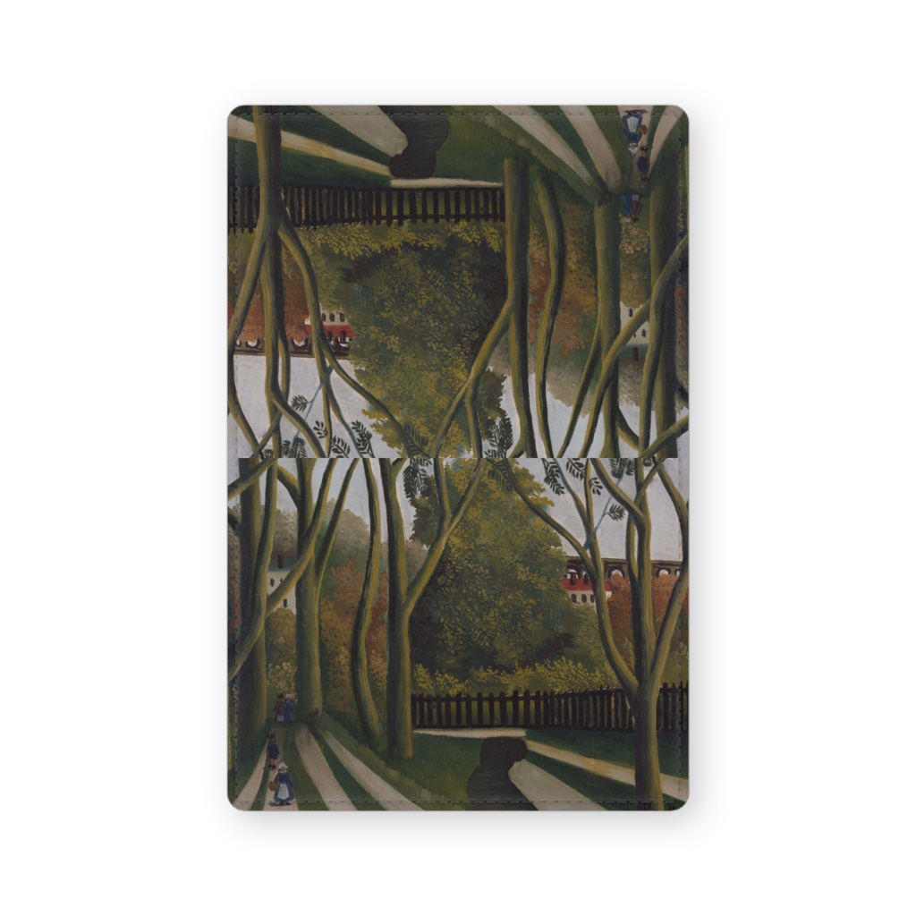 029-002 アンリ・ルソー 『ビセートル近郊のビエーブルの銀行』 カードケース 名刺ケース